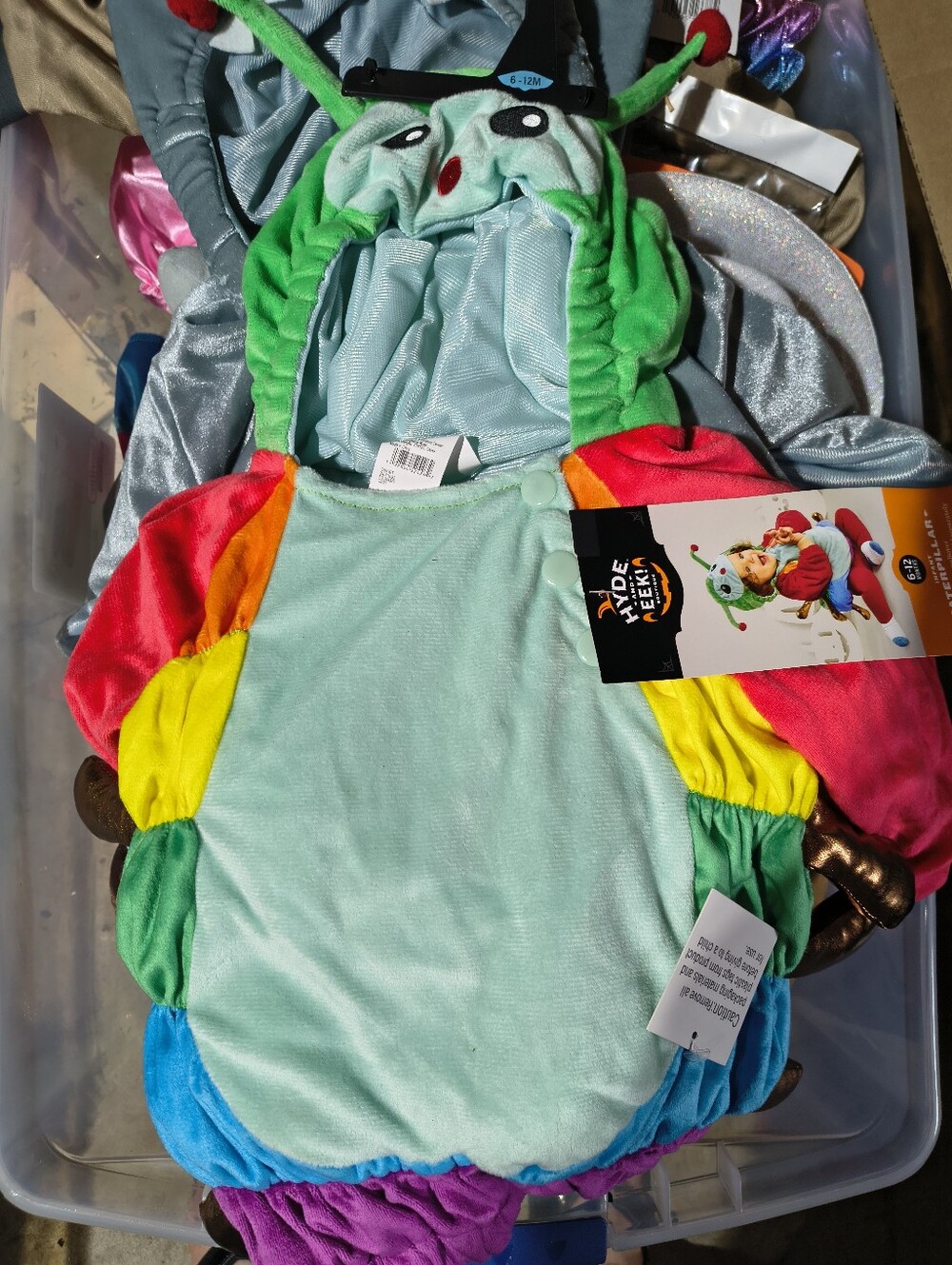 Hyde & Eek Kids Rainbow Caterpillar Costume Size 6-12 Months